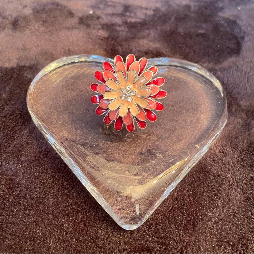 Chunky Multicolor Flower Ring